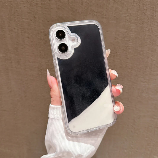 Floating Luminous Quicksand Phone Case for Iphone 14 15 16 Pro Max 13 Cover Dark Glow Gloss Liquid Glitter Shell Hard Coque Girl